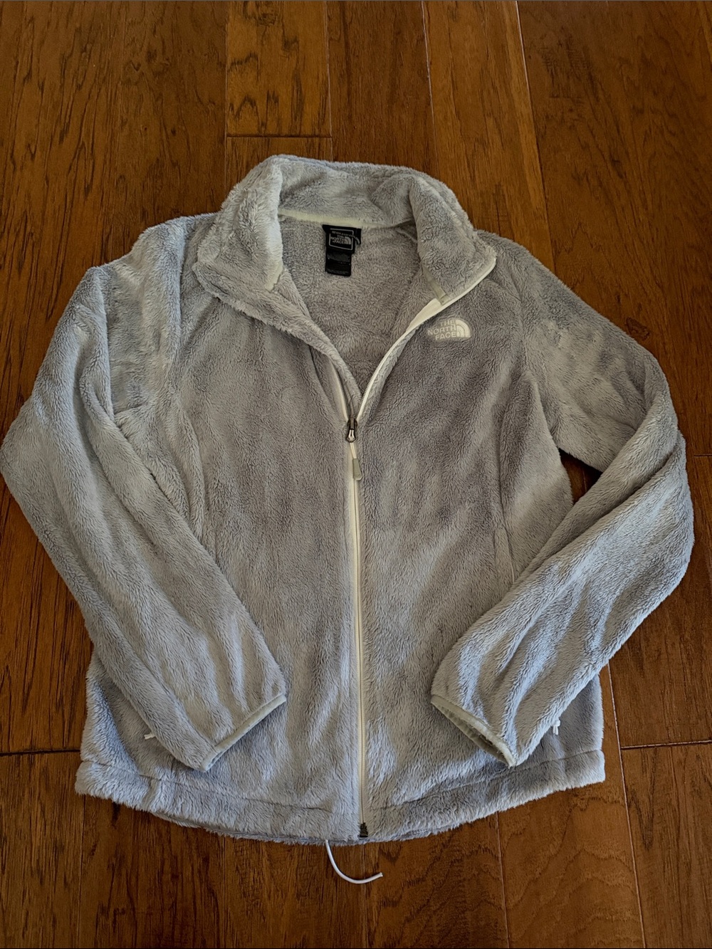 The North Face Gray Plush Fleece Full Zip Jacket Women’s Medium